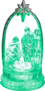 Decoration MagicHome Christmas, Nativity Scene, color-changing, LED, acrylic, Sellbox 12 pcs