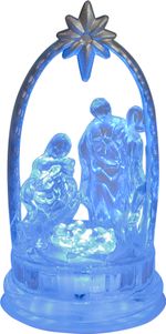Decoration MagicHome Christmas, Nativity Scene, color-changing, LED, acrylic, Sellbox 12 pcs