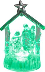 Dekoráció MagicHome Karácsony, Betlehem, színváltós, LED, akril, Display doboz 12 db