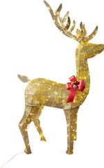 Decoration MagicHome Christmas, Deer, reindeer, 150 LED warm white, IP44, outdoor, 70x28x150 cm