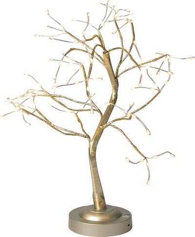 Dekoráció MagicHome Karácsony, fa, 108 LED meleg fehér, 3xAA, USB, egyszerű világítás, 45 cm