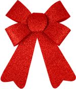 Decoration MagicHome Christmas, Bow, red, 13x21 cm