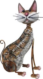 Decoration MagicHome Mecco, Cat, metal, 30.5x16x40.5 cm