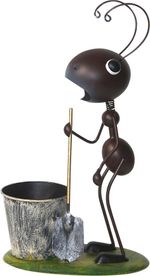 Decoration MagicHome Mecco, Ant with Shovel, metal, 25x14x44 cm