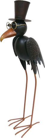 Decoration MagicHome Mecco, Crow, metal, 24x16x66.5 cm