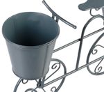 MagicHome Mecco decoration, Stand for 2 flower pots, bicycle, 50x15x37 cm