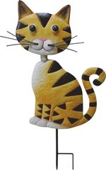 Decoration MagicHome Mecco, Cat, metal, stake, 25.5x3.5x61 cm