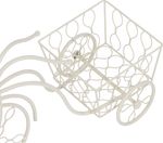 Dekorácia MagicHome Mecco, Stojan na kvetináč, bicykel, 52x22x32 cm