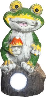 Decoration Strend Pro Garden, Frog, solar, 2xLED, 9.5x9x19 cm