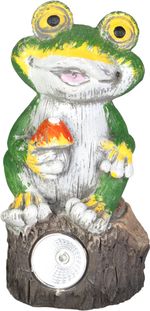 Decoration Strend Pro Garden, Frog, solar, 2xLED, 9.5x9x19 cm