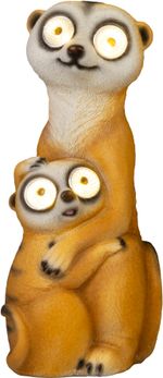 Decoration Strend Pro Garden, Meerkats, solar, 4xLED, 12x11x27.5 cm