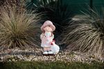 Decoration MagicHome, Girl with Rooster, ceramic, 15.5x25.5x44.5 cm
