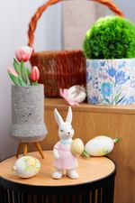 Decoration MagicHome, Doe with an Egg, Easter, 5.3x8x17.3 cm