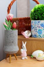 Decoration MagicHome, Doe with an Egg, Easter, 4.7x6x12.7 cm