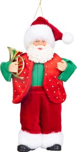 Decoration MagicHome Christmas, Santa, textile, 6x11x18 cm
