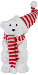 Decoration MagicHome Christmas, Bear, 14x14x37 cm