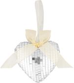 Decoration MagicHome Vianoce, heart, 9 x 9 x 2.5 cm