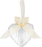 Decoration MagicHome Vianoce, heart, 9 x 9 x 2.5 cm