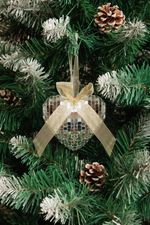 Decoration MagicHome Christmas, Heart, 9x9x2.5 cm