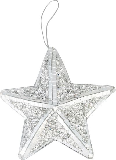 Decoration MagicHome Vianoce, star, 14 x 14 x 3 cm