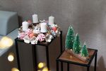 Christmas Wreath MagicHome, advent, pink-orange, 30 cm