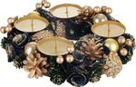 Wreath MagicHome Christmas, gold, 25 cm
