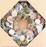 Wreath MagicHome Christmas, silver, 30 cm
