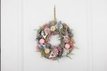 Wreath MagicHome Christmas, silver, 30 cm