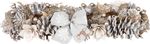 Wreath MagicHome Christmas, Advent, silver, 44 x 15 x 9 cm