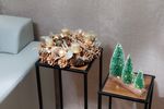 Wreath MagicHome Christmas, Advent, gold, 30 cm