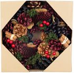 Hanging Christmas Wreath MagicHome, blue-red, 24 cm