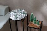 Wreath MagicHome Christmas, Advent, silver, 32 cm