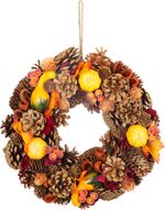 Wreath MagicHome Nature, autumn, orange, 30 cm