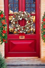 Koszorú MagicHome Vianoce, karácsonyi, függő, természetes, 50 cm