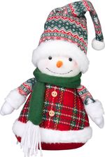 Decoration MagicHome Christmas, snowman, textile, 20x13x28cm