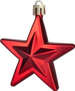 Gömb MagicHome Karácsony, készlet, 39 db, piros, mix, karácsonyfára