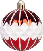 Gömbök MagicHome Karácsony, készlet, 39 db, piros, vegyes, karácsonyfára