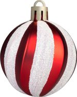 Gömbök MagicHome Karácsony, készlet, 39 db, piros, vegyes, karácsonyfára