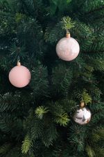 Baubles MagicHome Christmas, set, 20 pcs, silver, for Christmas tree, 6 cm
