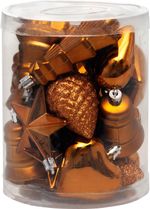 Decorations MagicHome Christmas, set, 20 pcs, copper-gold, mix, for Christmas tree