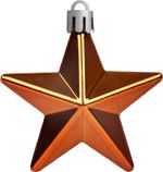 Ornaments MagicHome Christmas, set, 20 pcs, copper gold, mixed, for Christmas tree