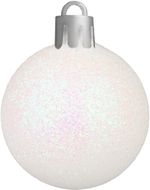 Baubles MagicHome Christmas, set, 21 pcs, white-silver, mix, for Christmas tree