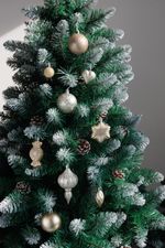 Baubles MagicHome Christmas, set, 32 pcs, brown, mix, for Christmas tree