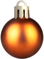 Gömbök MagicHome Karácsony, készlet, 32 db, réz, vegyes, karácsonyfára