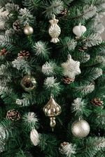 Baubles MagicHome Christmas, set, 32 pcs, white, mix, for Christmas tree