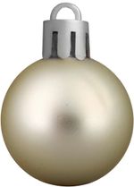 Gömbök MagicHome Karácsony, készlet, 32 db, bézs, vegyes, karácsonyfára