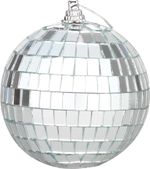 Gule MagicHome Vianoce, 4 ks, na vianočný stromček, disko gule, 8 cm