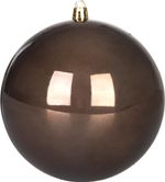 Gömbök MagicHome Karácsony, 2 db, barna, karácsonyfára, 12 cm