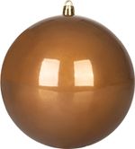 Baubles MagicHome Vianoce, 2 pcs, brown, for Christmas tree, 12 cm