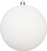 Baubles MagicHome Vianoce, 2 pcs, white, for Christmas tree, 12 cm